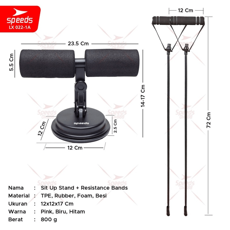 Jual Speeds Sit Up Stand Tali Resitance Bands Alat Sit Up Tali Set