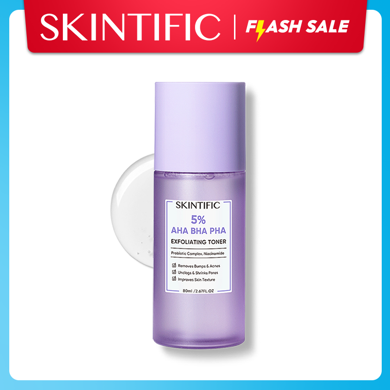 Jual [BPOM] SKINTIFIC 5 AHA BHA PHA Exfoliating Toner / Gentle Exfoliator Anti Acne Brutusan