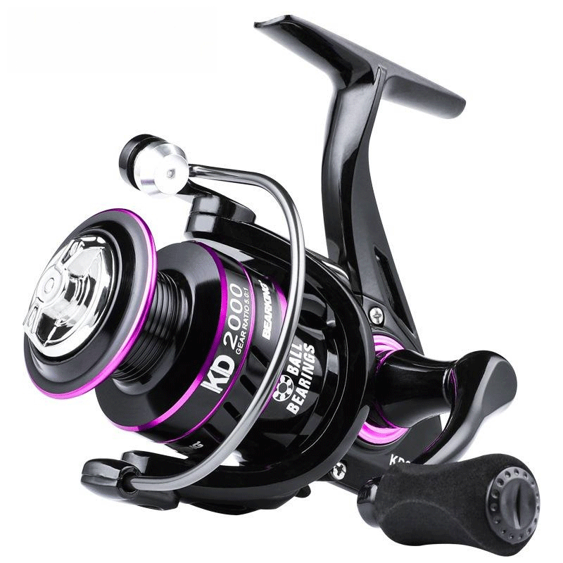 KD Spinning Reel 1000-6000 Fishing Mesin Kekili Pancing Metal Spool Casting  Gear Wheel Tackle Finesse Ultralight Laut