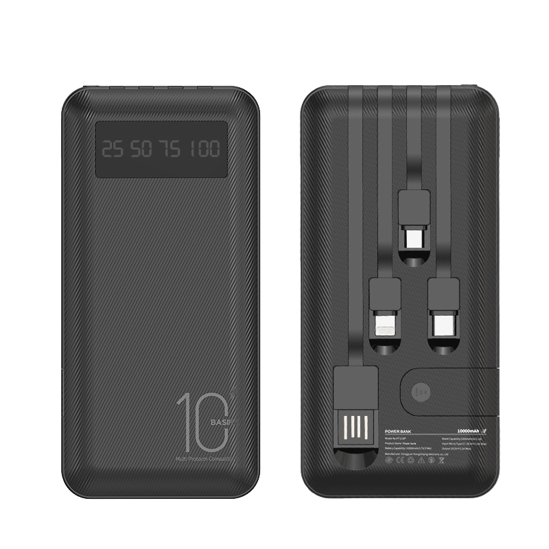 Product image Powerbank 20000 mah 10000 mAh Power Bank Fast Charging Murah Mini LCD with Kabel Data Type C Micro USB BASIKE murah Kompatibel untuk ip Samsung Oppo Vivo hp murah Realme Redmi infinix