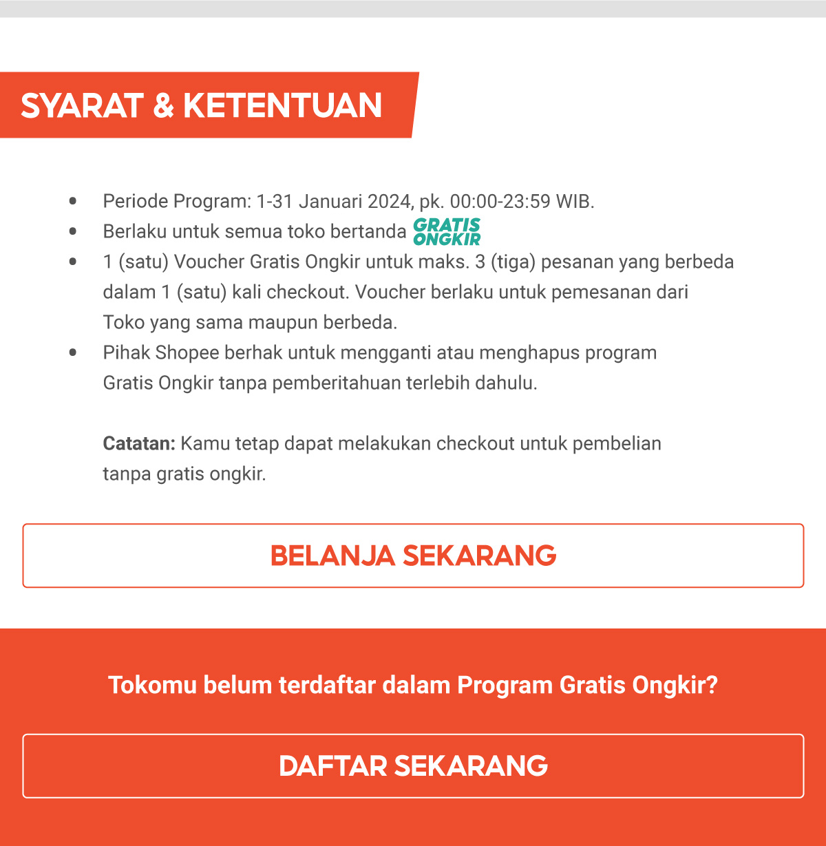 Promo Gratis Ongkir Di Shopee Voucher Gratis Ongkir