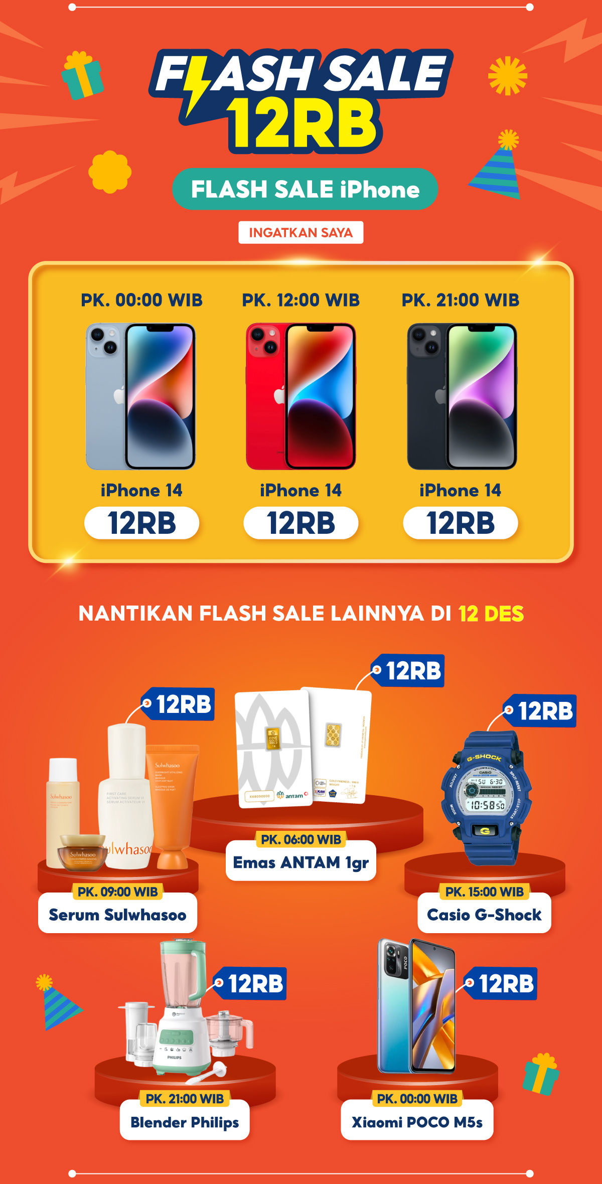 Harbolnas | Shopee 12.12 Birthday Sale | Bonus Akhir Tahun 12M