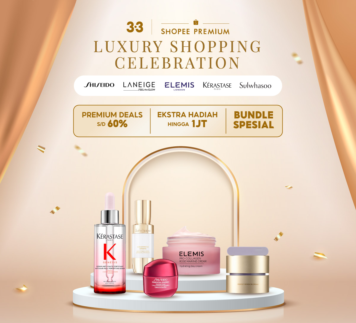 Shopee Premium 3.3 Luxury Shopping Festival | 2-4 Mar