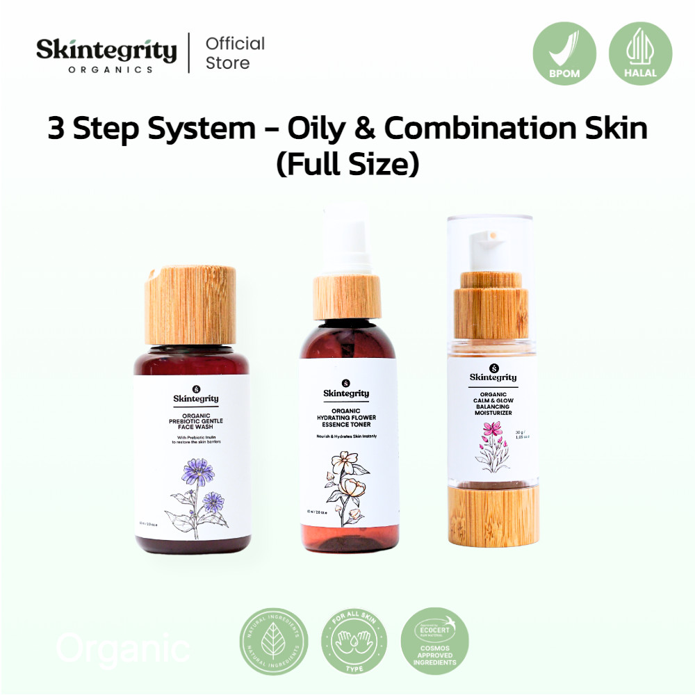 Jual Skintegrity 3-Step System for Oily & Combination Skin (Prebiotic ...