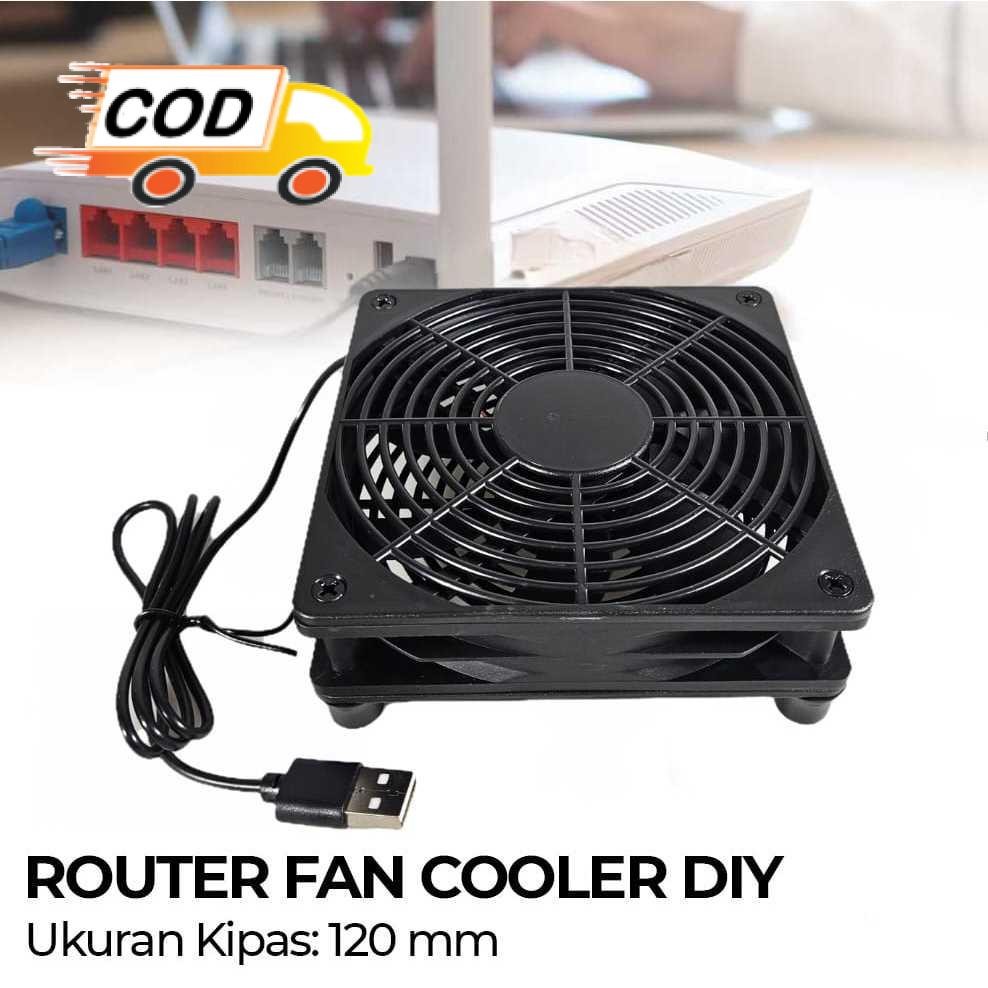 Jual Kipas Pendingin Router 120mm USB Penurun Suhu Cegah Overheat ...