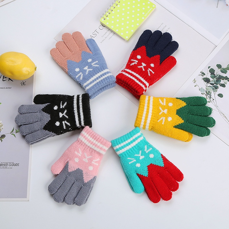 Sarung Tangan Anak Winter Rajut Musim Dingin Kids Gloves Knitted Knit  Hangat Balita