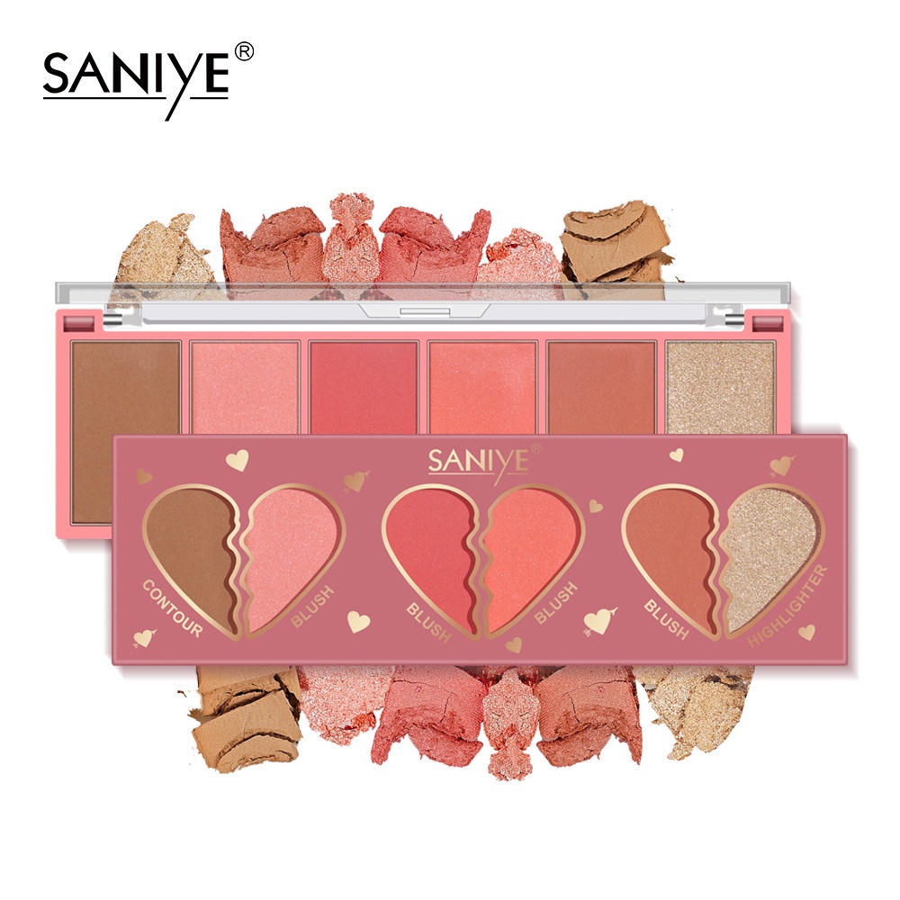 Jual Saniye E0331 3 In 1 Highlighter Blushon & Bronzer Combination