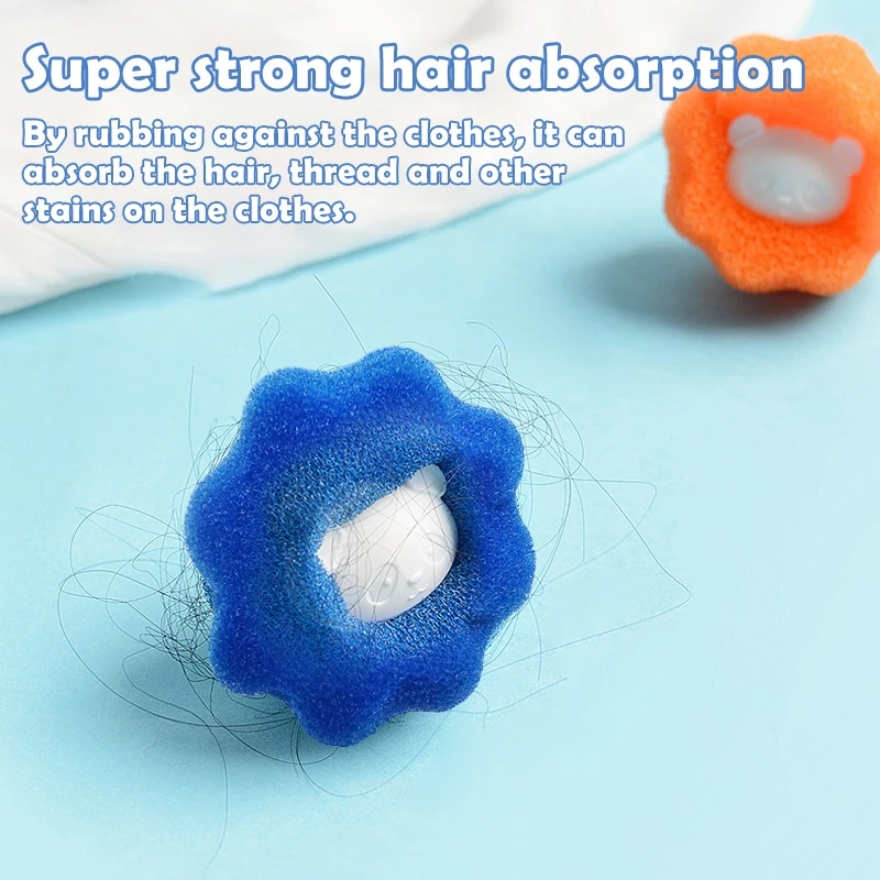[UNIK88] Spons Bentuk Bola Busa Spons Pembersih Pakaian / Spons Filter Mesin Cuci Penghilang Bulu Rambut Pakaian | AutoStock