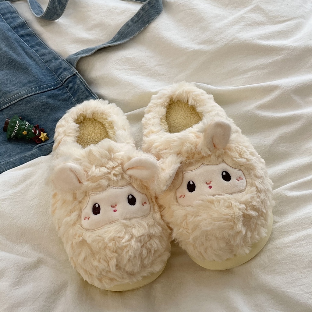 Jual Cotton Slippers Female Winter Heel Wrap Platform Type Cute
