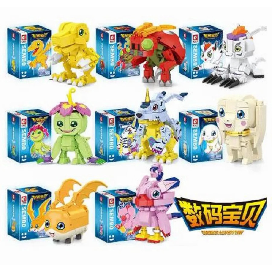 Jual Digital Monster Model Building Blocks Brick Kit Digimon Adventure ...