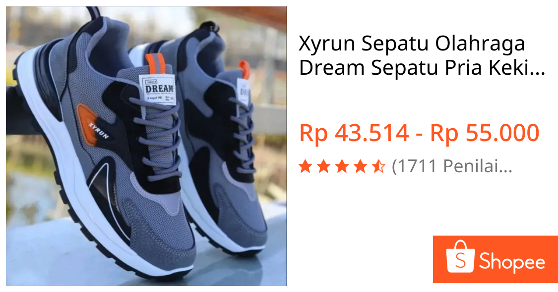 Xyrun Sepatu Olahraga Dream Sepatu Pria Kekinian Jalan Santay Terbaru 2025