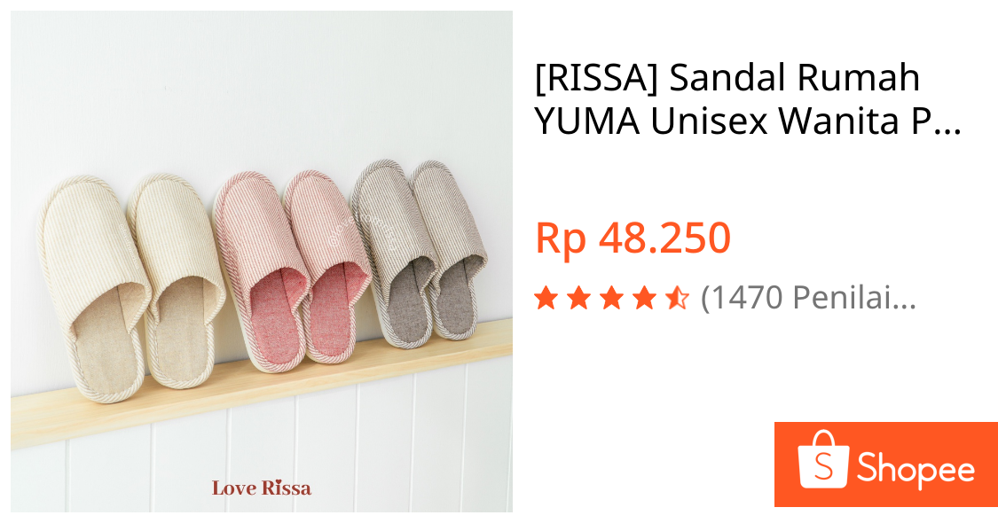RISSA YUMA Sandal Rumah Unisex