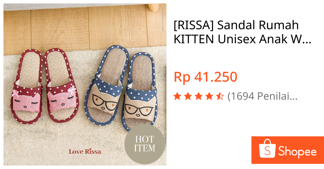 RISSA KITTEN Sandal Rumah