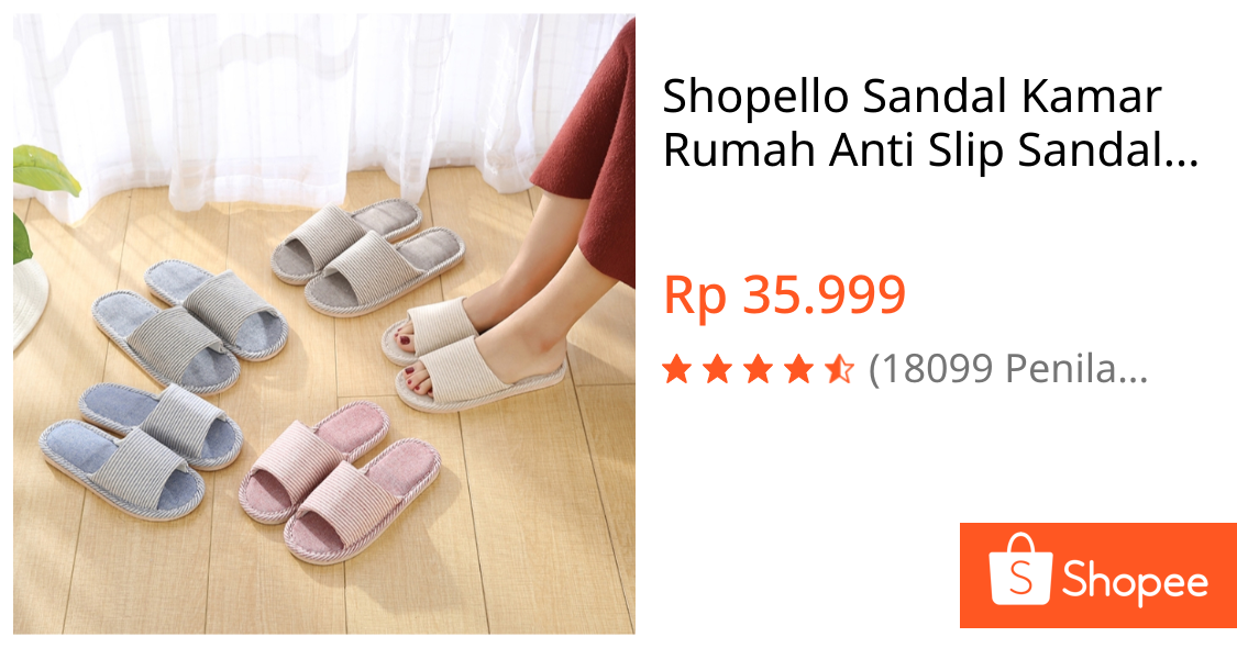 Shopello Sandal Rumah Anti Slip