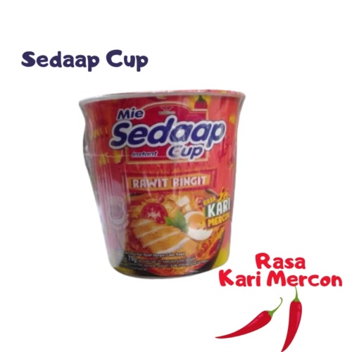 Jual MIE SEDAAP CUP RAWIT BINGIT RASA KARI MERCON 79 GR | Shopee Indonesia