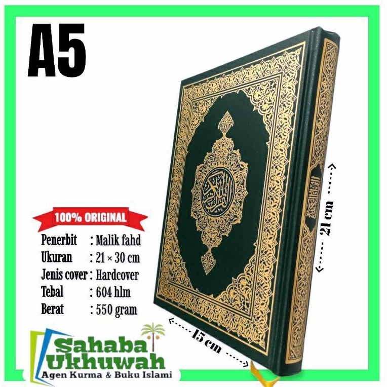 Jual Mushaf utsmani madinah asli a5 malik fahd - al quran utsmani