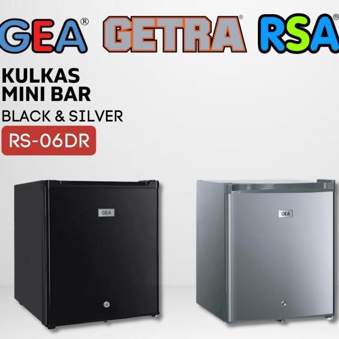 Jual Kulkas Mini Portable Gea Rs Dr Black Hitam Silver Bar Rs Dr