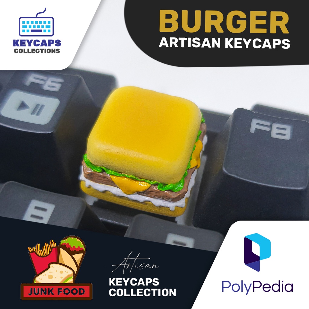 Jual Burger Junk Food Artisan Keycap / Keycaps | Shopee Indonesia