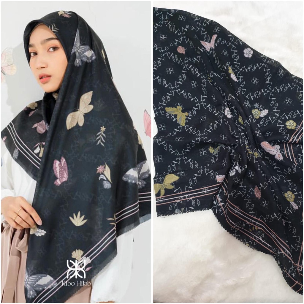 Jual New Voal Motif Premium Hijab Segi Empat Voal Motif Premium Lasercut Jilbab Voal Motif