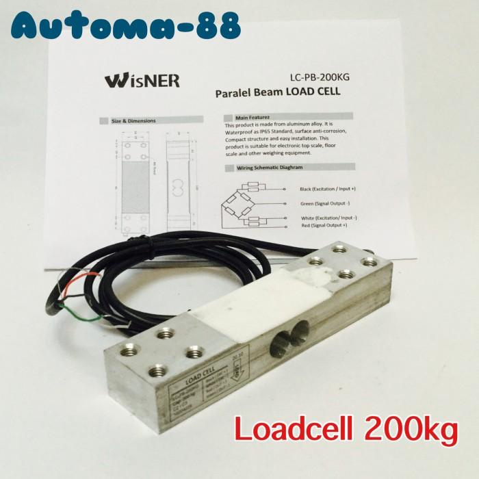 Jual Alat Ukur Loadcell 200 Kg Load Cell 200Kg Sensor Timbangan Digital ...