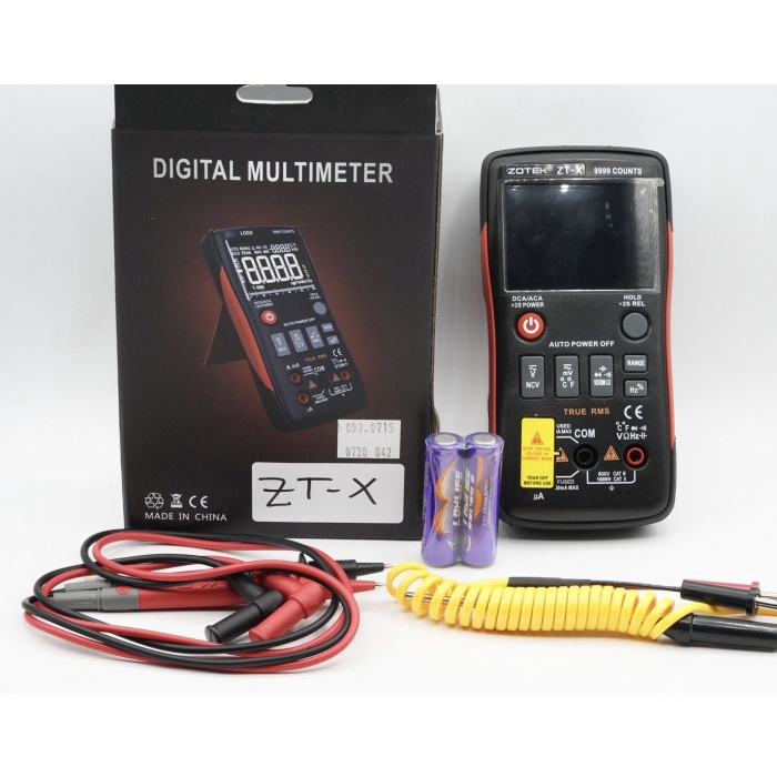 Jual ZOTEK ZTX TRUERMS DIGITAL MULTIMETER BUTTON 9999 COUNTS VOLTAGE