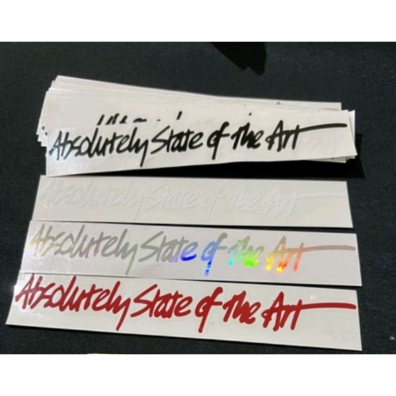 Jual Sticker Stiker ABSOLUTELY STATE OF THE ART Cutting | Shopee Indonesia