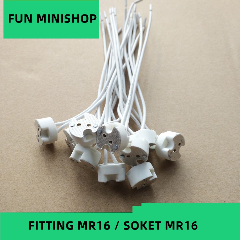 Jual Fitting mr16 / fitting kecil / fitting halogen tusuk untuk lampu ...