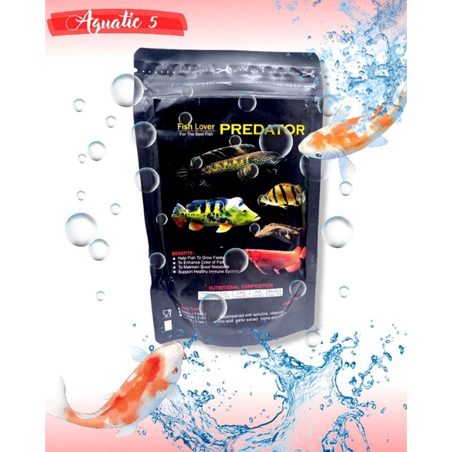 Jual Makanan ikan PREDATOR FISH LOVER 100GR | Shopee Indonesia