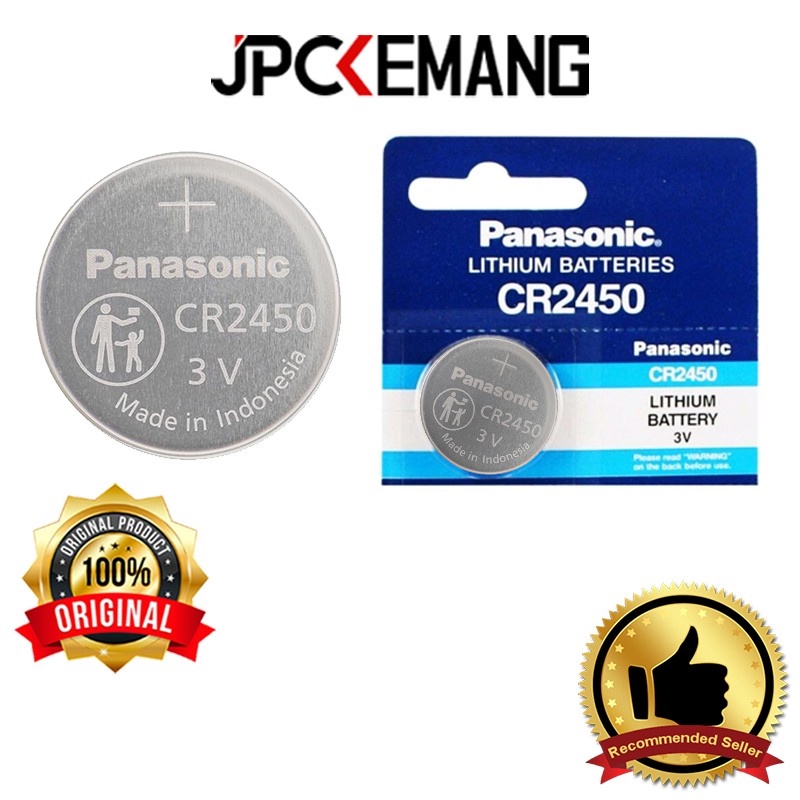 Jual Panasonic CR2450 3V Lithium Coin Battery CR 2450 Baterai Original Shopee Indonesia