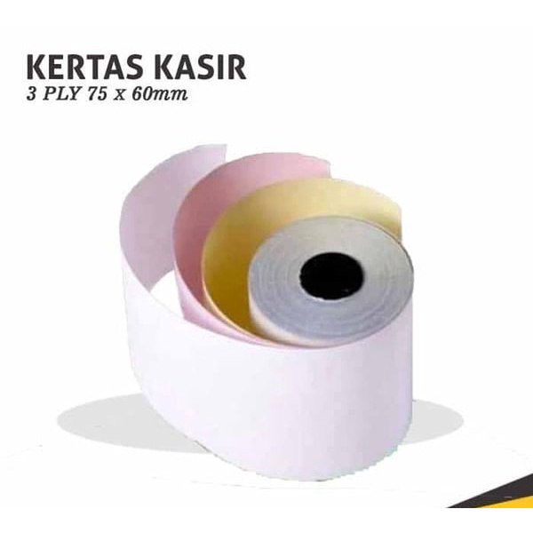 Jual Kertas Struk Kasir Paper Roll Ncr 2 Ply And 3 Ply Uk 75 X 60 Mm