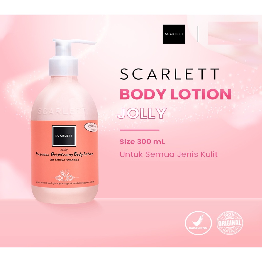 Jual Scarlett Whitening Body Lotion Jolly Lotion Scarlett jolly