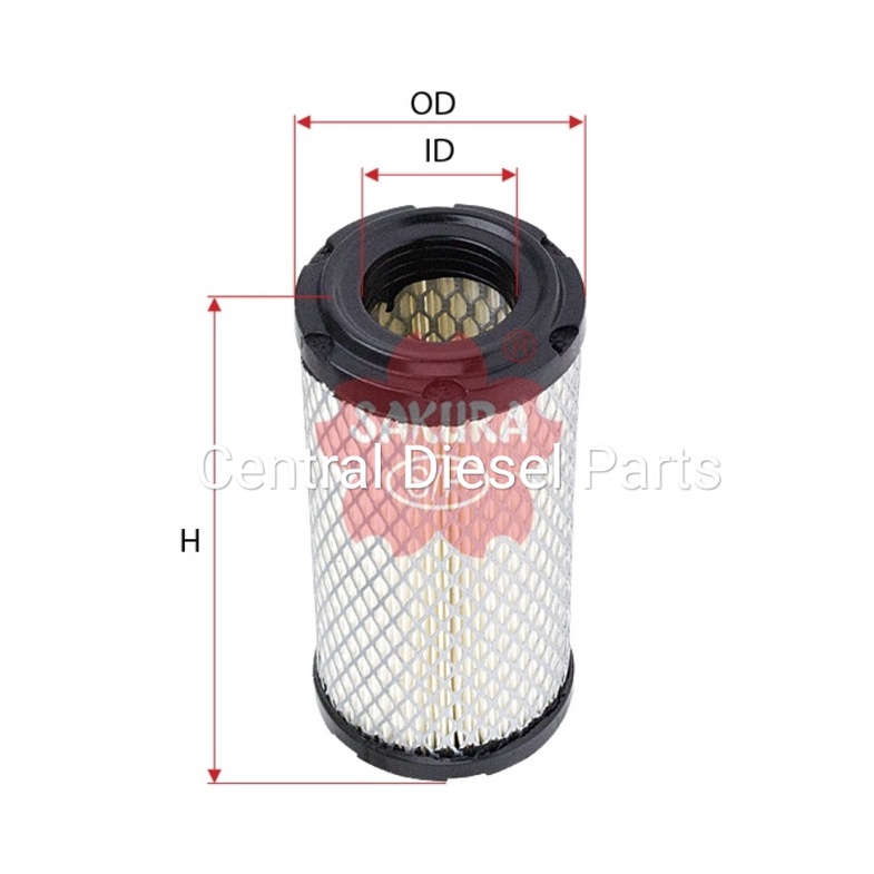 Jual Air Filter Udara 1G659-11220 Yanmar 119655-12560 A-8504 A8504 ...