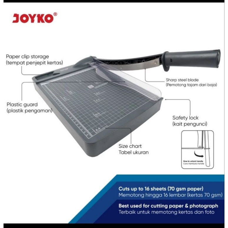 Jual Alat Pemotong Potong Kertas Joyko Ppct 2330 Paper Cutter Ukuran