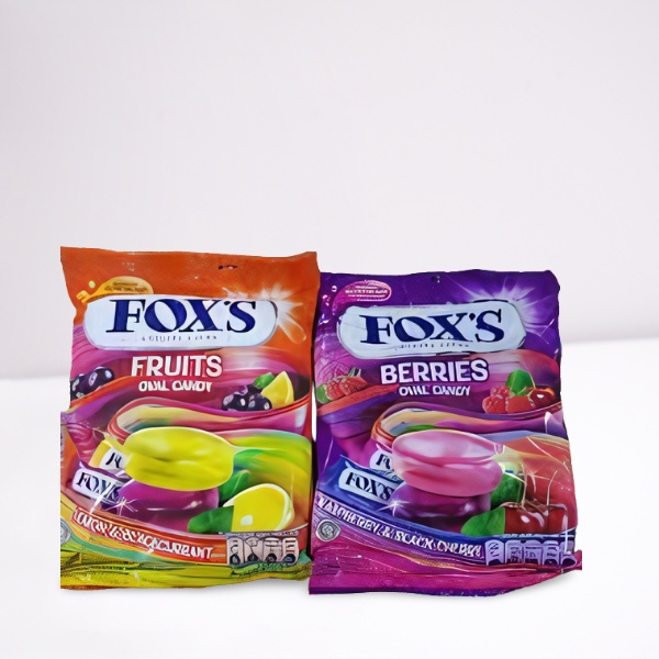 Jual Permen Foxs Fruits Oval Candy 125gr Permen Rasa Lemon Dan Blackcurrant Foxs Enak Dan 1941