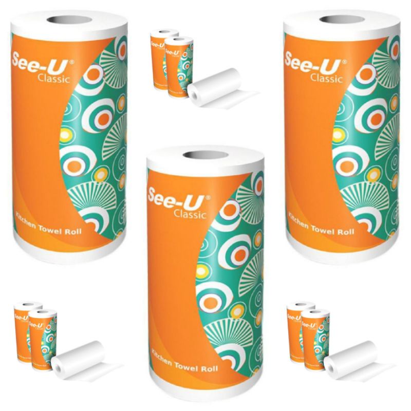 Jual Tissue Dapur See U Classic Kitchen Towel Roll Tisu Kitchen