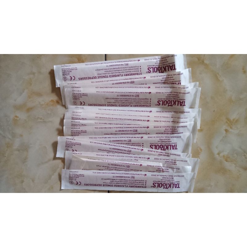 Jual talktools tongue spatel / tongue depressors strawberry Shopee