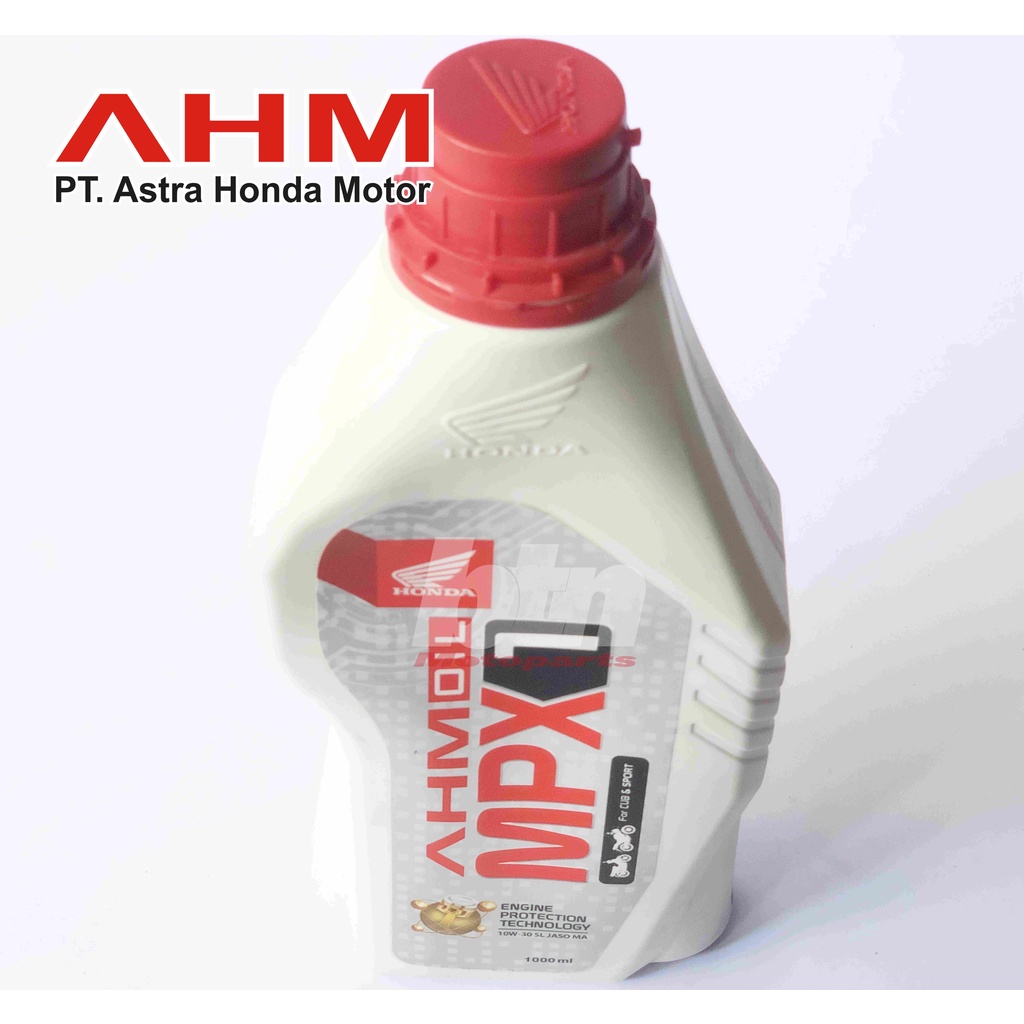 Jual Oli Motor Honda MPX 1 1liter AHM MPX1 motor oil SAE 10W30 API SL