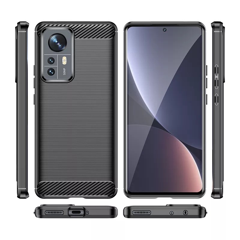 Schutzhülle Flip Cover Für Xiaomi Mi 12 Lite | Glatt & Schwarz | Mit TPU-Innenschale | Vollständiger Schutz