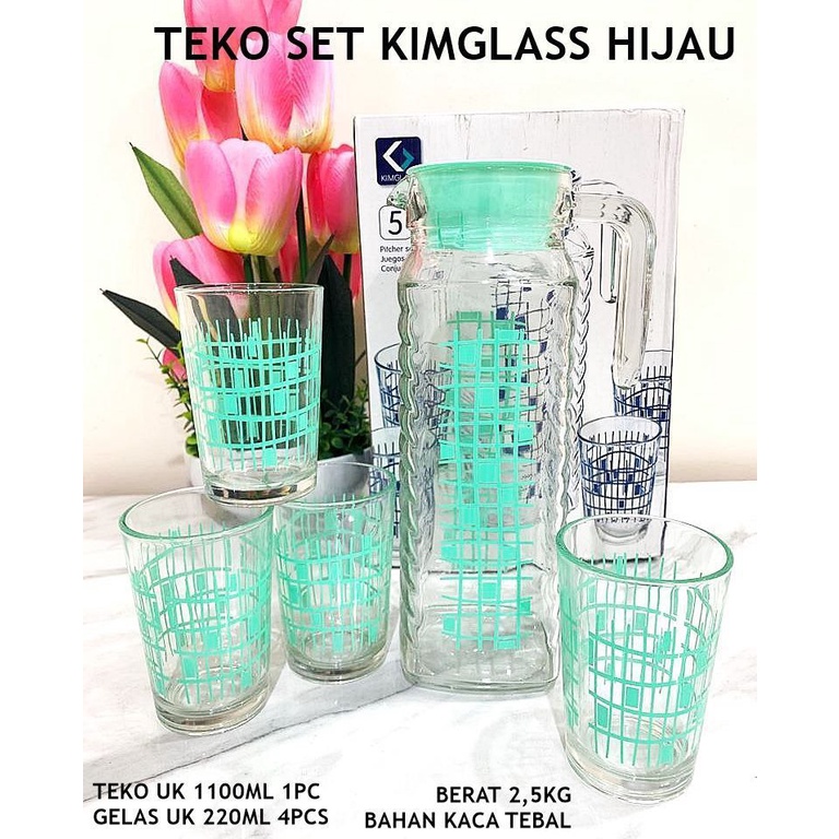 Jual Teko Set Kimglass Shopee Indonesia 8255