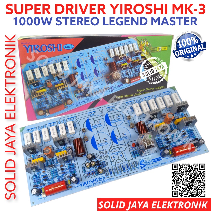 Jual KIT DRIVER POWER YIROSHI MK3 1000W STEREO TANPA TR FINAL PLUS