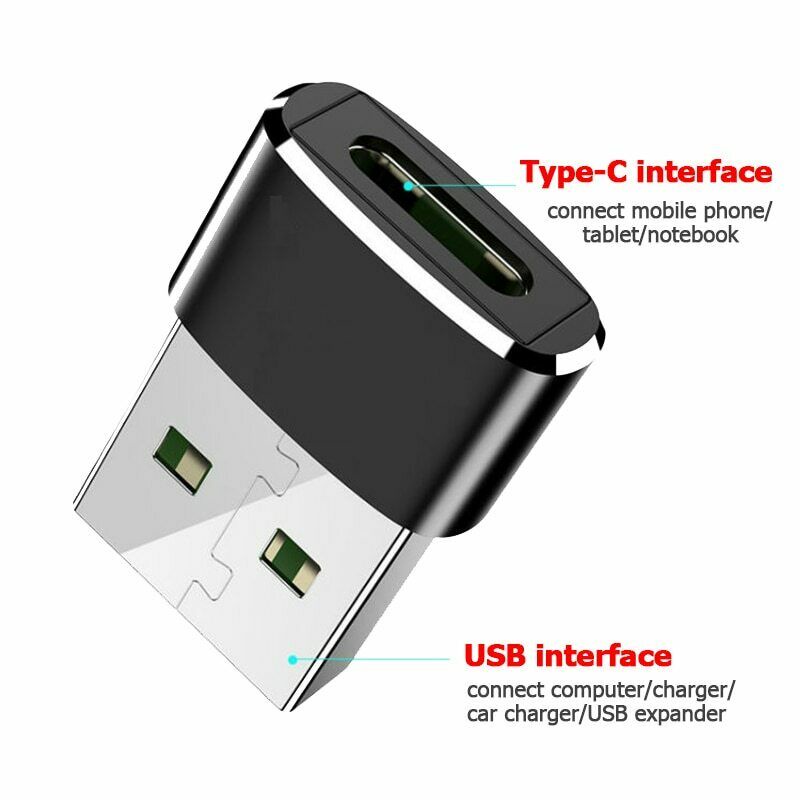Jual USB Male to Type C Female Cable OTG Adapter Converter Notebook OTG ...