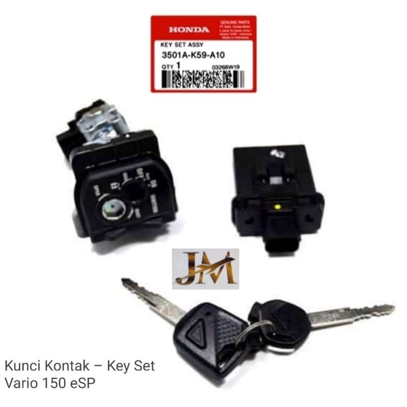 Jual Ak A Kunci Kontak Key Set Vario Led Old Asli Ori Honda Ahm Shopee