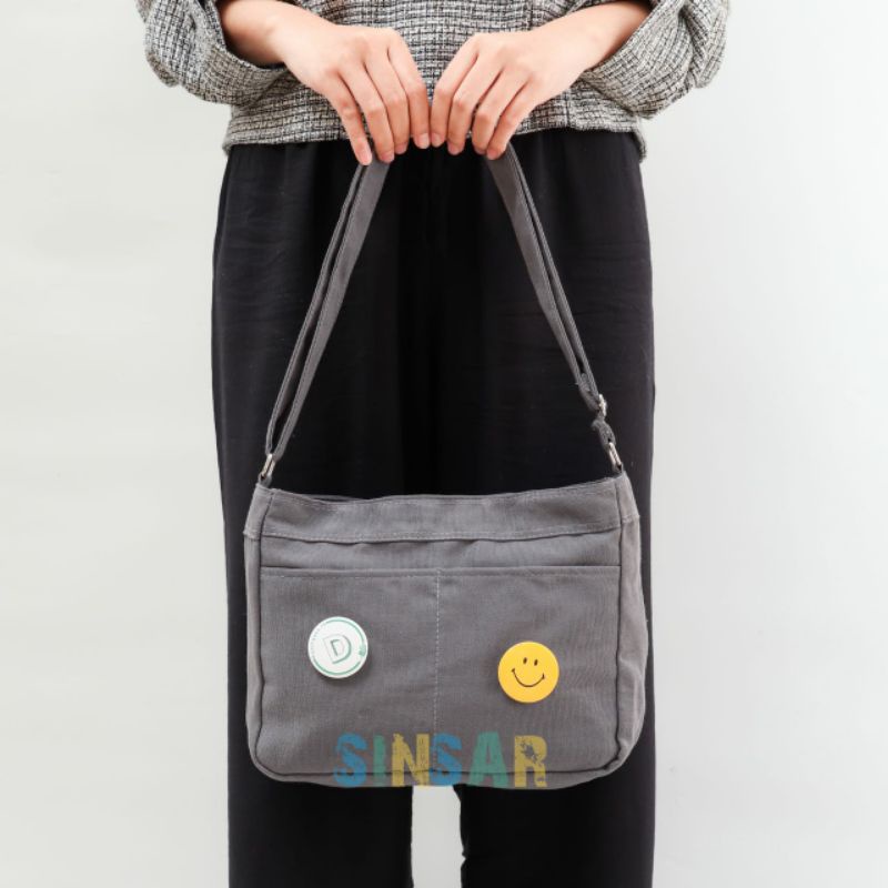 Jual Tas Selempang Kanvas Unisex Slingbag Kanvas | Shoulder bag canvas