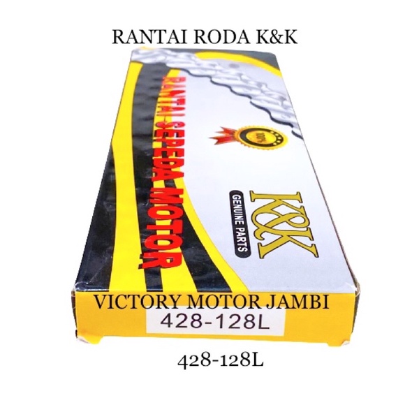 Jual RANTAI RODA CHAIN SET 428-128L K&K | Shopee Indonesia