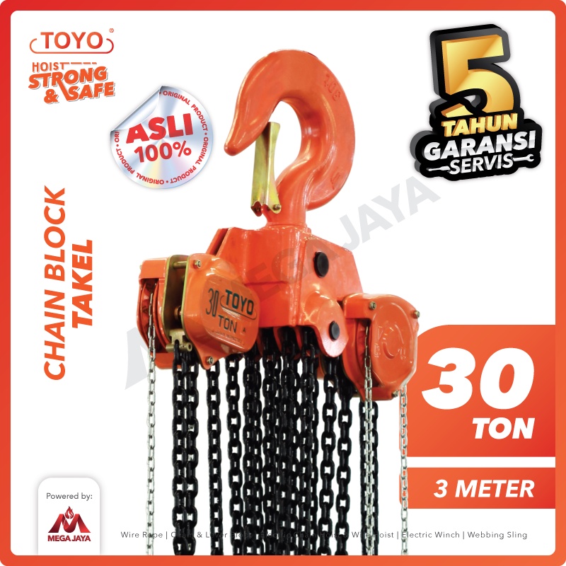 Jual TOYO Chain Block / Takel 30 Ton x 3 Meter Shopee Indonesia
