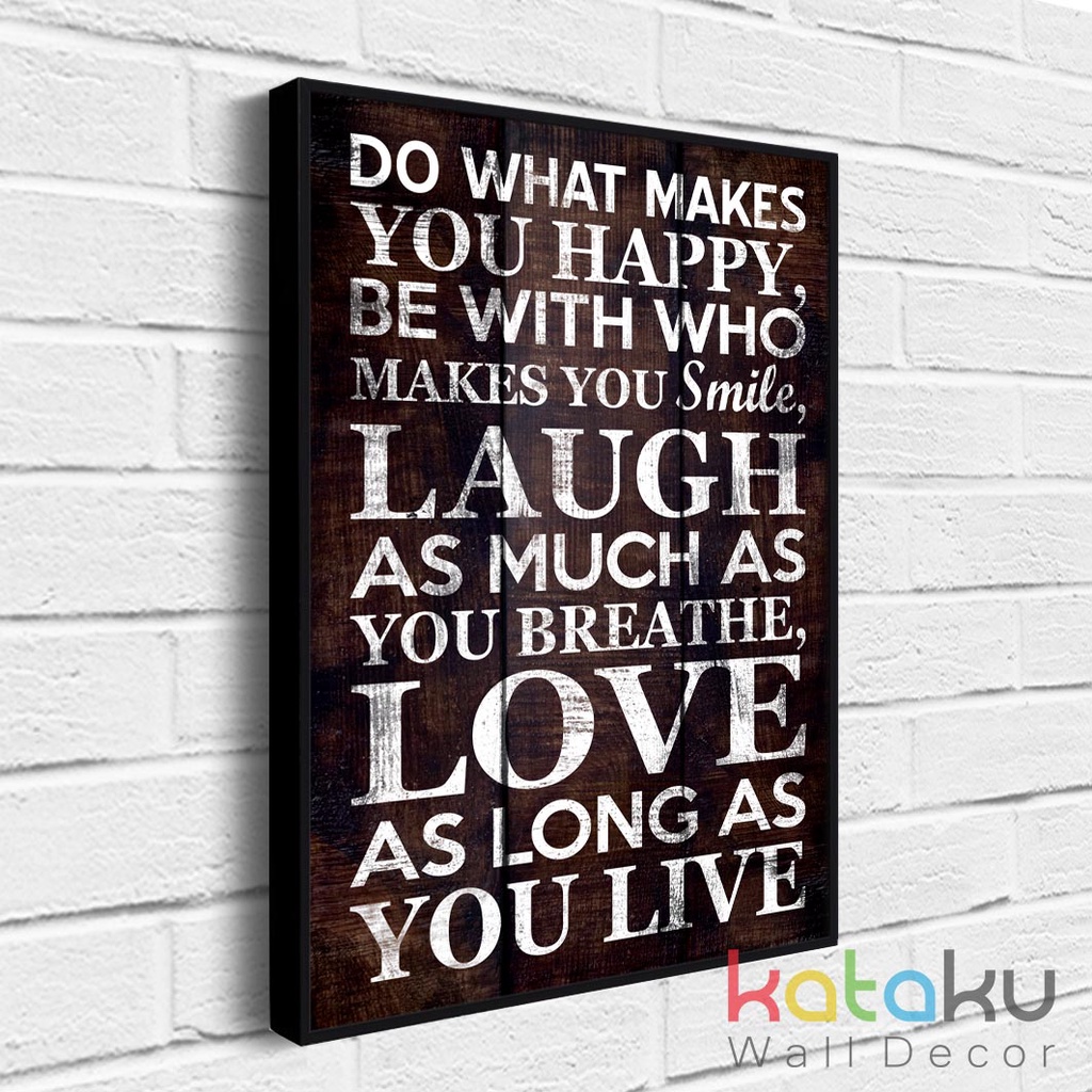 Jual Hiasan Dinding Rumah Poster Kayu Vintage Wall Decor Quotes Kata