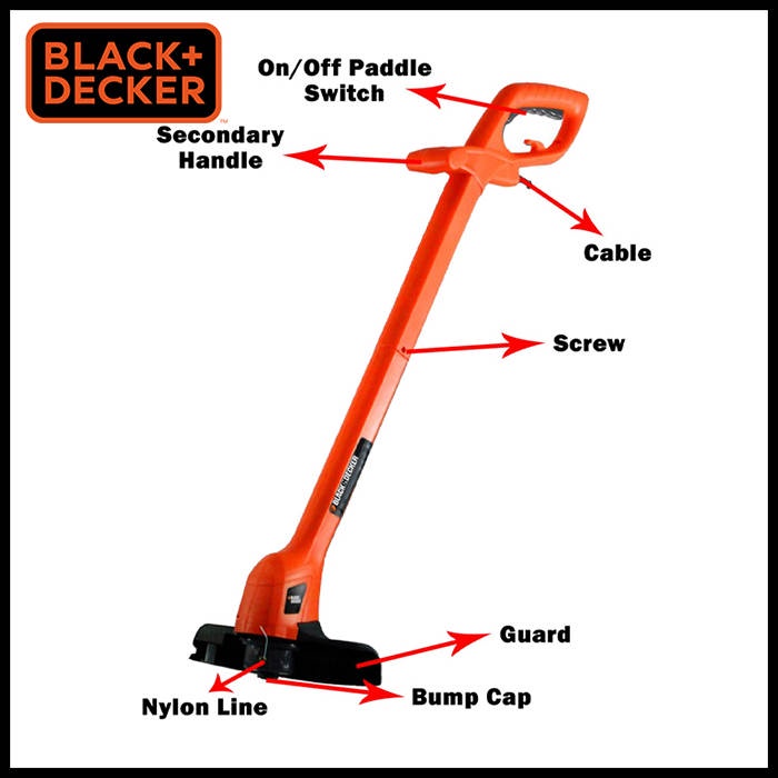 Jual BLACK DECKER GL260 MESIN POTONG RUMPUT 250WATT STRING TRIMMER ...