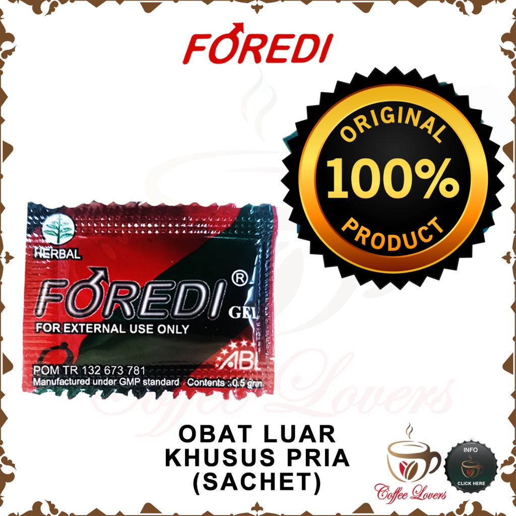 Jual Foredi Gel Obat Herbal Oles Pria Berkhasiat 1 Sachet Termurah