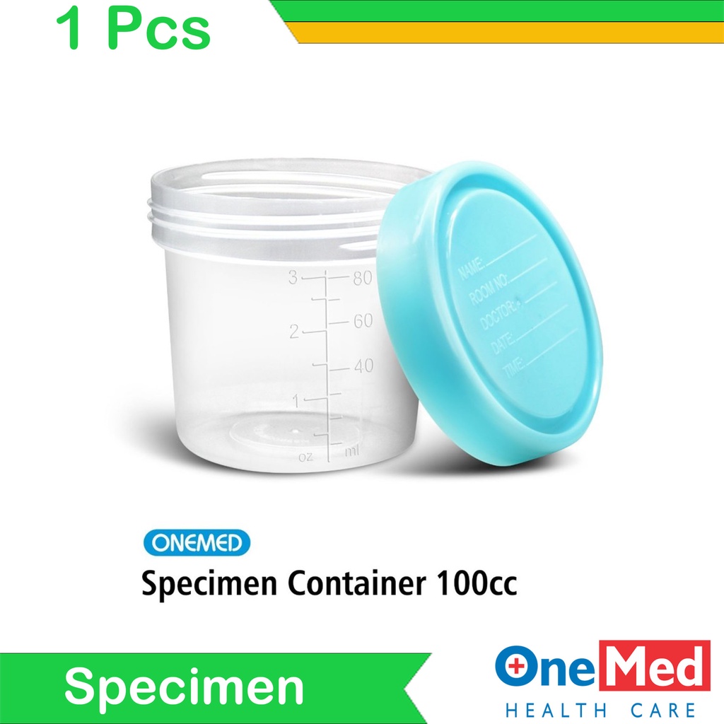 Jual Alkes Pasar Pramuka Specimen Container 100ml OneMed | Shopee Indonesia
