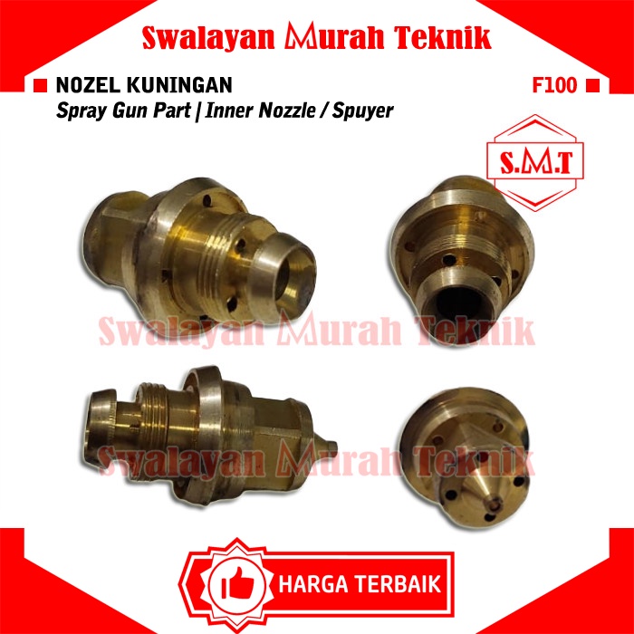 Jual PART Spraygun F75 F100 Tutup Nozel Kuningan Outer Nozzle Cap Brass ...